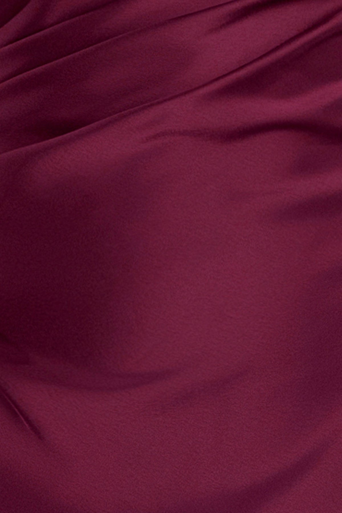 "Magnolia" Satin One Shoulder Dress - Wine | Betsy & Adam