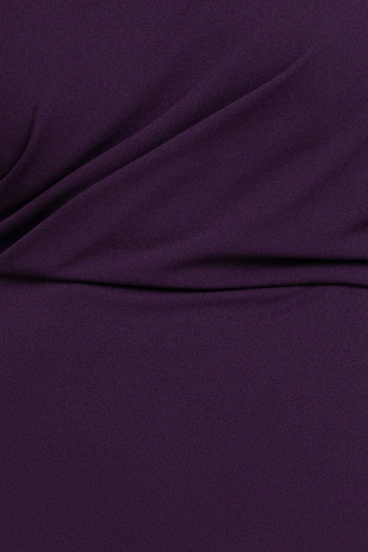 Plus “Madeline” Scuba Crepe Off The Shoulder Dress - Mulberry | Betsy & Adam