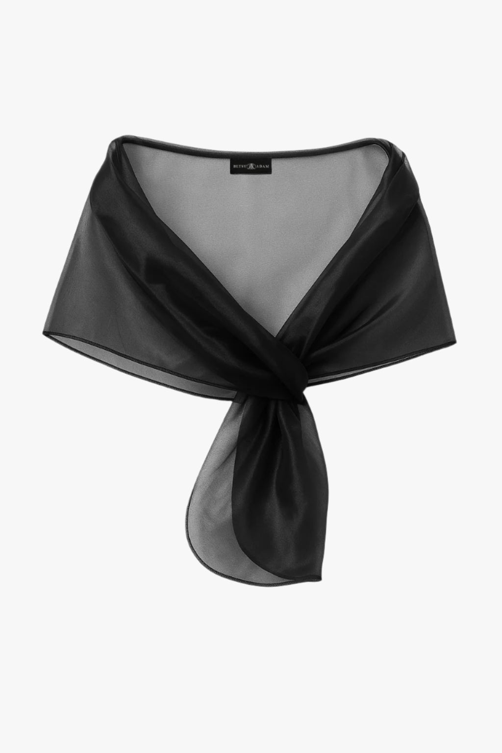"Joan" Pull Through Organza Shawl Wrap - Wine | Betsy & Adam
