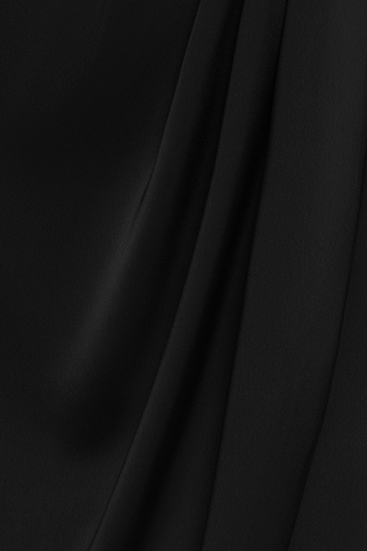 "Sylvie" Satin Short Sleeve Tulip Midi Dress - Black | Betsy & Adam