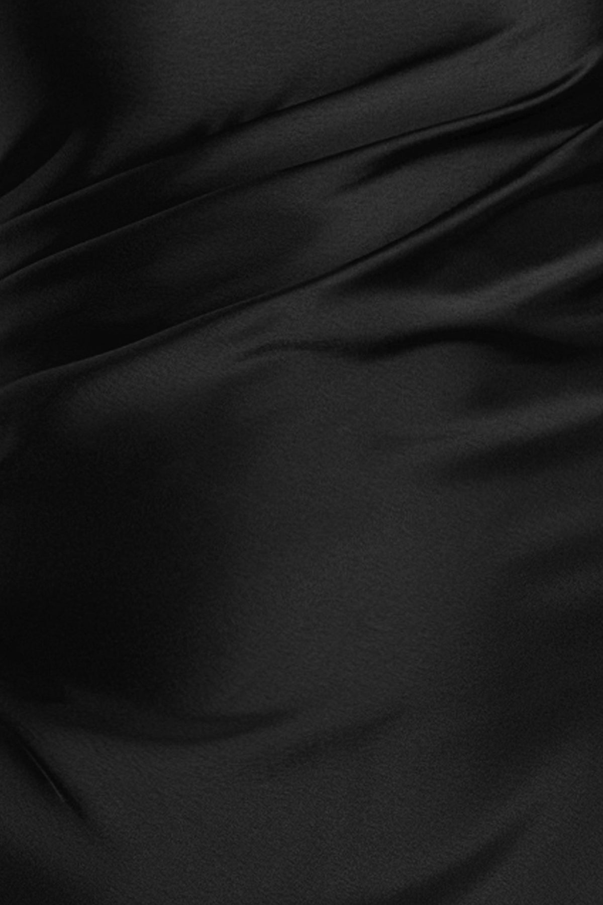 "Magnolia" Satin One Shoulder Dress - Black | Betsy & Adam