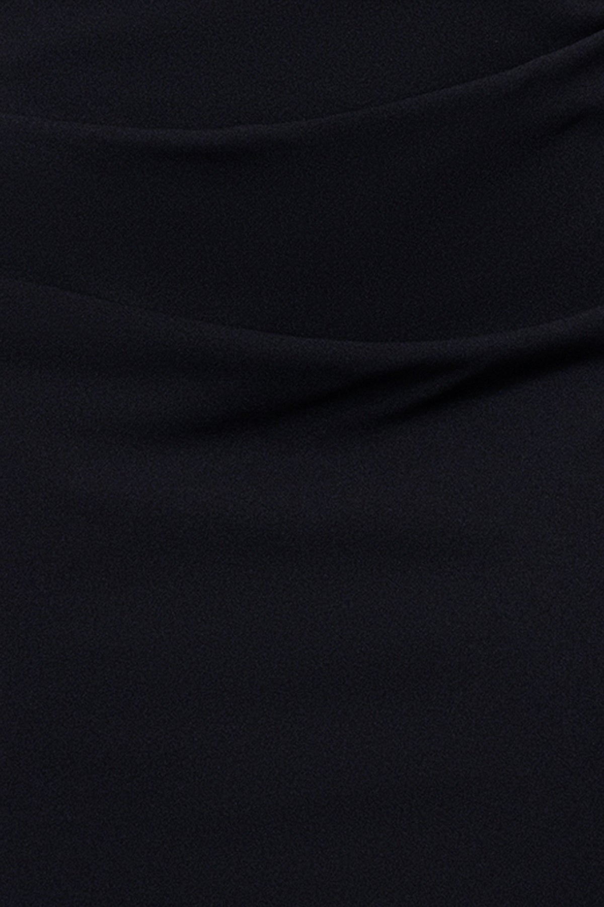 "Jordan" Scuba Crepe Draped Back Short Dress - Black | Betsy & Adam