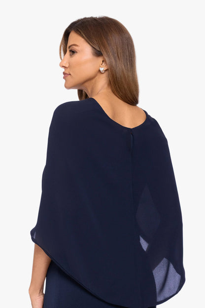 "Nikita" Chiffon Twist Shawl Wrap - Ivory | Betsy & Adam