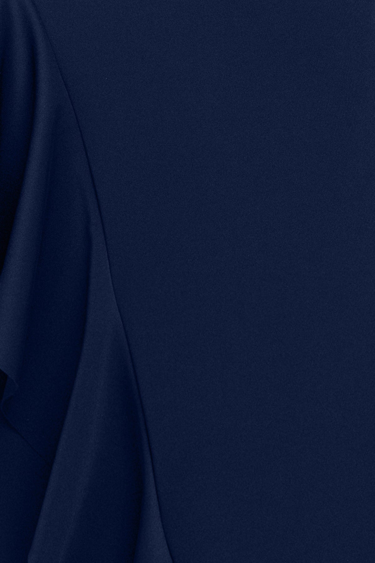 Plus "Mariah" Techno Scuba Off The Shoulder Dress - Midnight | Betsy & Adam