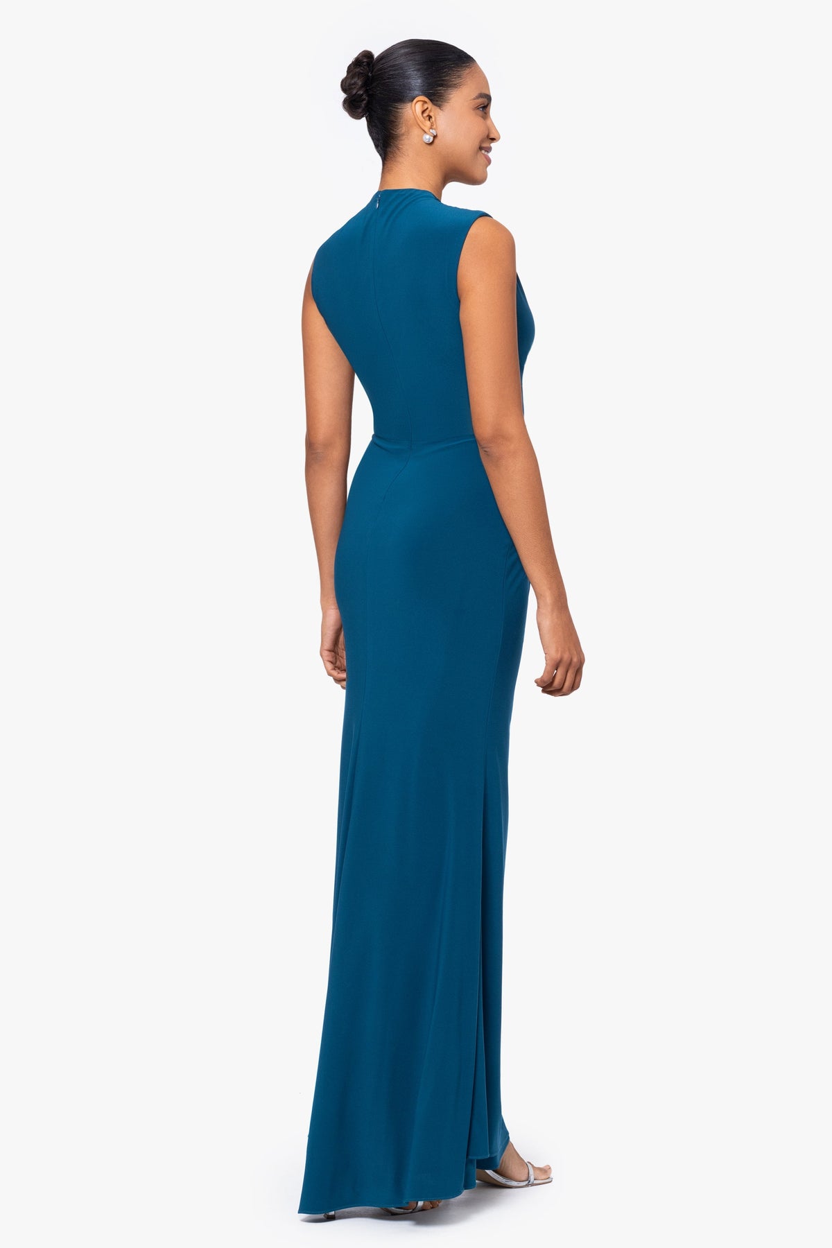 "Patricia" Jersey Knit Sleeveless Dress - Mallard | Betsy & Adam