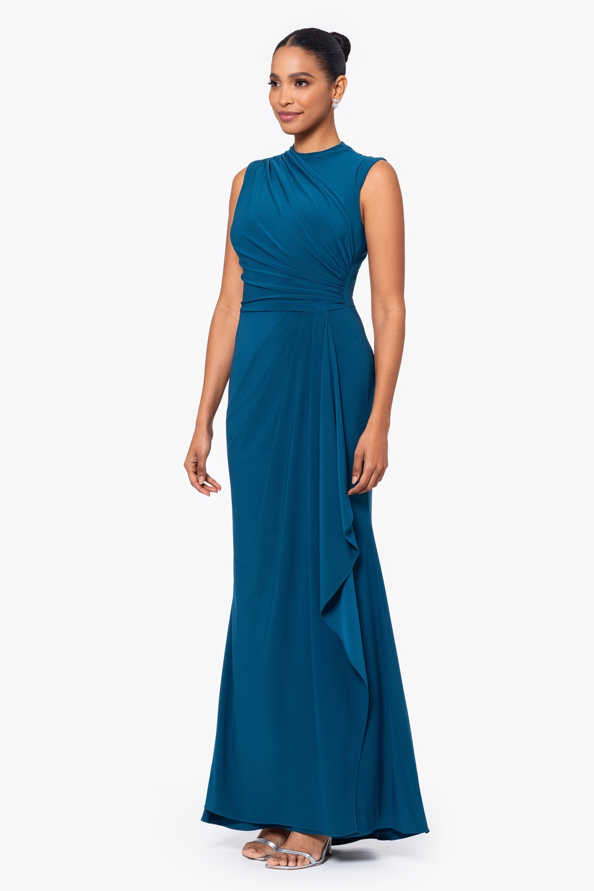 "Patricia" Jersey Knit Sleeveless Dress - Mallard | Betsy & Adam