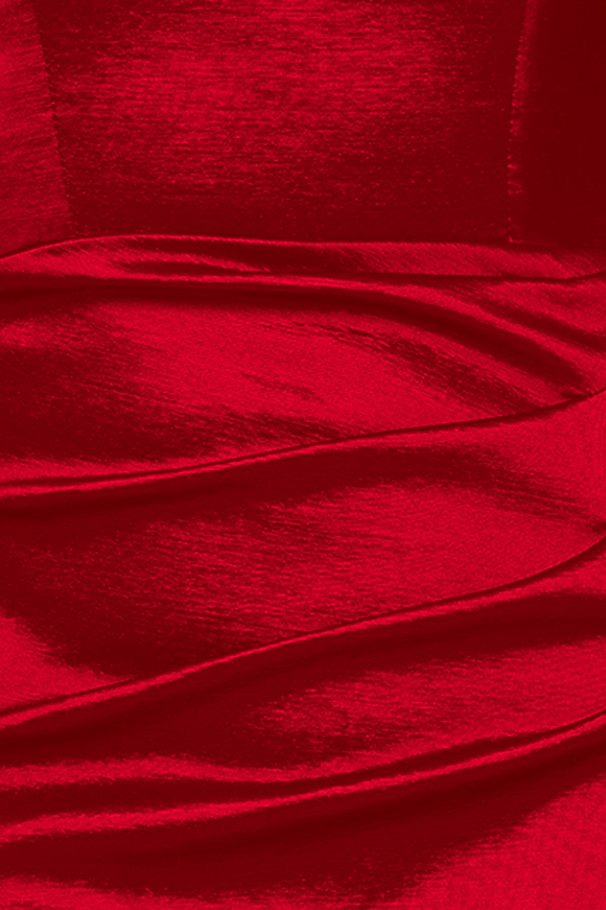 "Gia" Taffeta Twist Off the Shoulder Dress - Red | Betsy & Adam