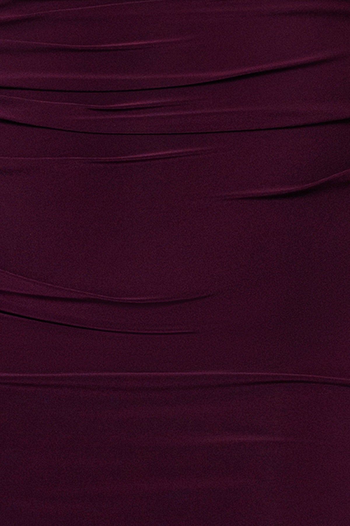 Plus “Miriam” Jersey Knit Draped Back Dress - Wine | Betsy & Adam