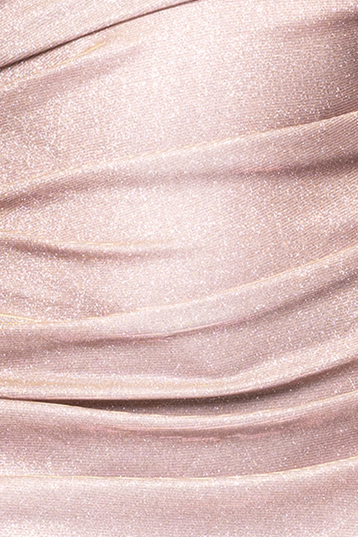 Plus "Gracie" Metallic Knit Glitter Draped Dress - White/Pink/Gold | Betsy & Adam