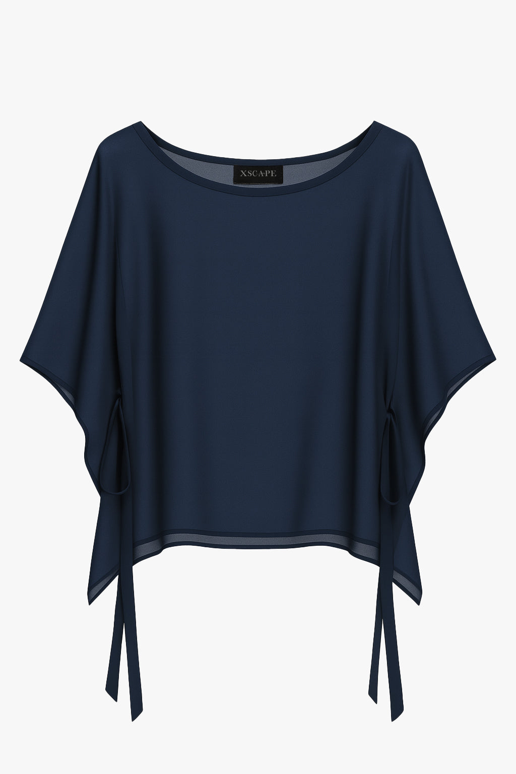 "Demi" Chiffon Pullover Shawl Wrap - Black | Betsy & Adam